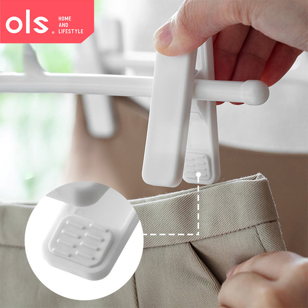 OLS Hanger Drying Trouser Skirt Clip Explosion-Proof Pleated Storage Hanger Trouser Hanging