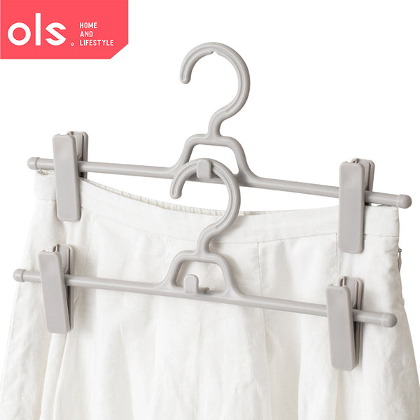 OLS Hanger Drying Trouser Skirt Clip Explosion-Proof Pleated Storage Hanger Trouser Hanging