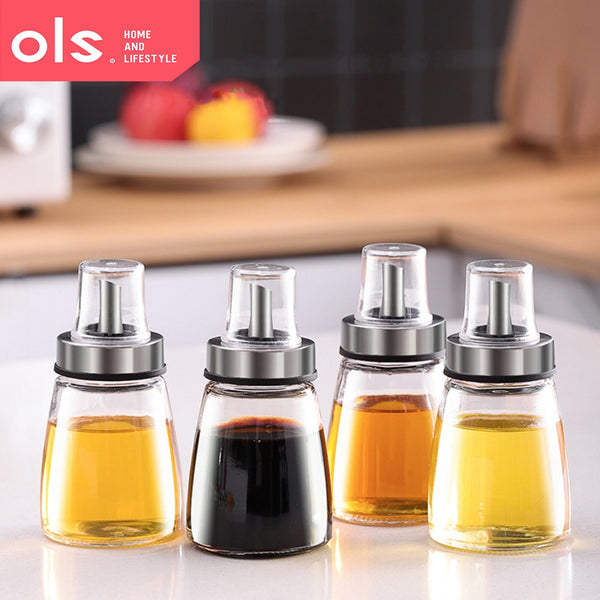 Kitchen Glass Oil Bottle Vinegar Soy Sauce Container Bottles Cooking Wine Dispenser Storage