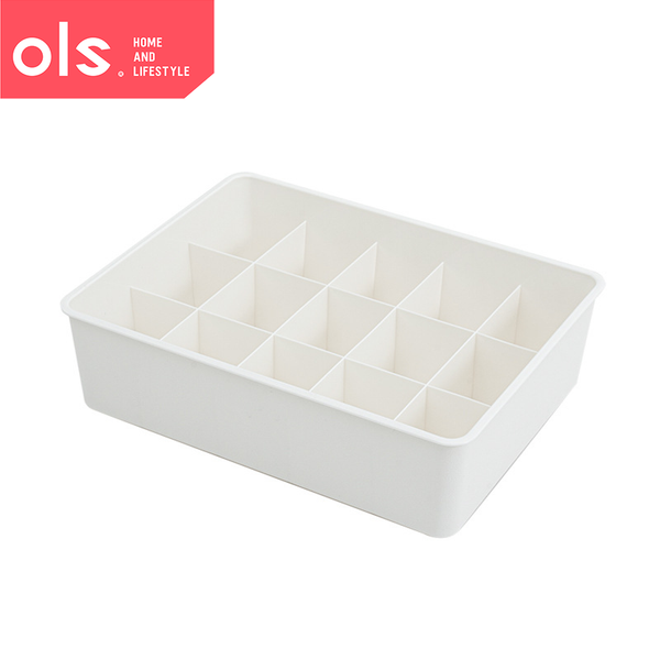 OLS Plastic Underwear Storage Box with Lid Underwear Bra Socks Storage box