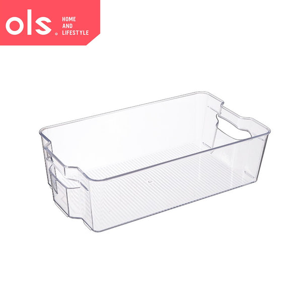 Acrylic Pantry Fridge Organizer Box Kitchen Countertop Storage Bin Vegetable Container Plastic