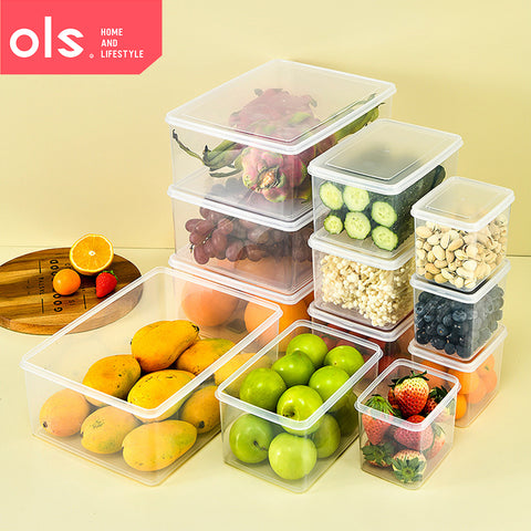 Transparent Food-Grade Refrigerator Vegetables Fruits Meat Storage Food Container Set