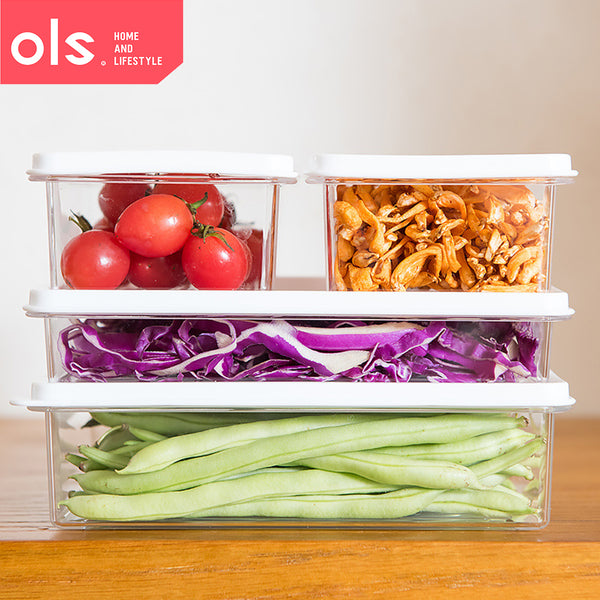 Refrigerator Fruit Vegetable Meat Food Organizer Food Keeper Keep Fresh Transparent Storage Box