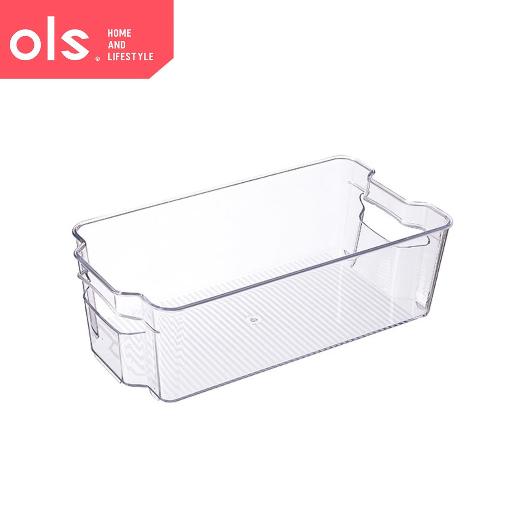 Acrylic Pantry Fridge Organizer Box Kitchen Countertop Storage Bin Vegetable Container Plastic