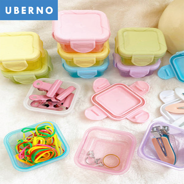 OLS 60ml Cute Mini Storage Box Medicine Box Sundries Jewelry Box Plastic Small Box