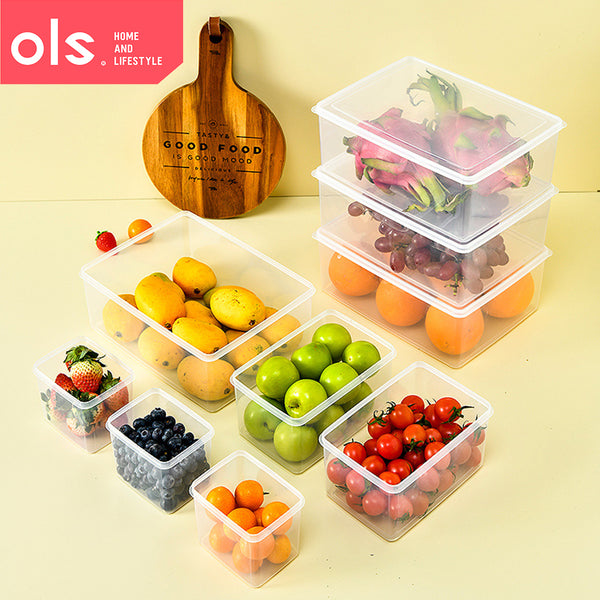 Transparent Food-Grade Refrigerator Vegetables Fruits Meat Storage Food Container Set