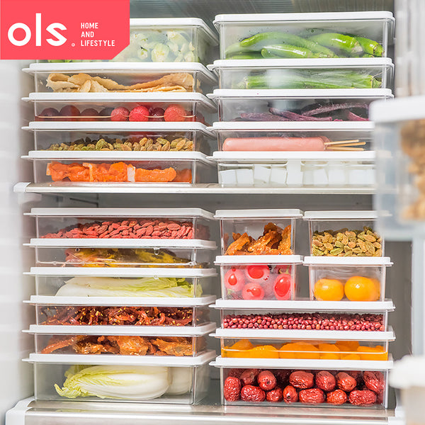 Refrigerator Fruit Vegetable Meat Food Organizer Food Keeper Keep Fresh Transparent Storage Box