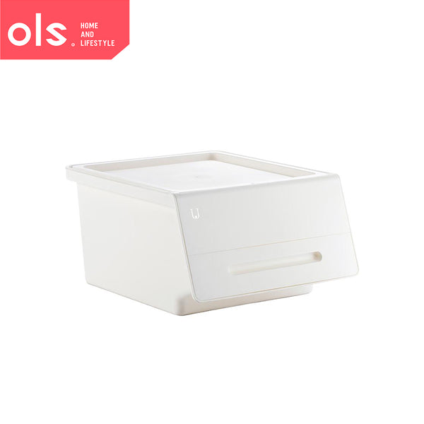 Heavy Duty Stackable Storage Box Bins Container Large Plastic Kitchen Wardrobe Clothes Storage