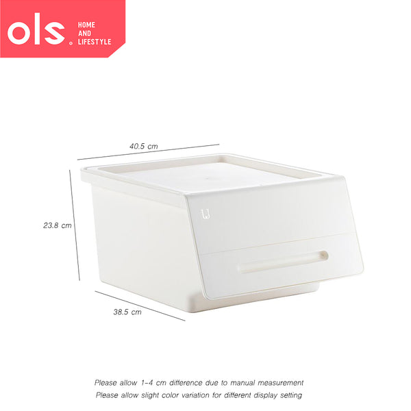 Heavy Duty Stackable Storage Box Bins Container Large Plastic Kitchen Wardrobe Clothes Storage