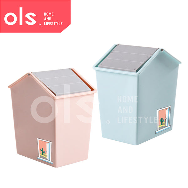 Desktop Trash Can Waste Bin With Lid Cover Desk Small Household Storage Bin Home Office