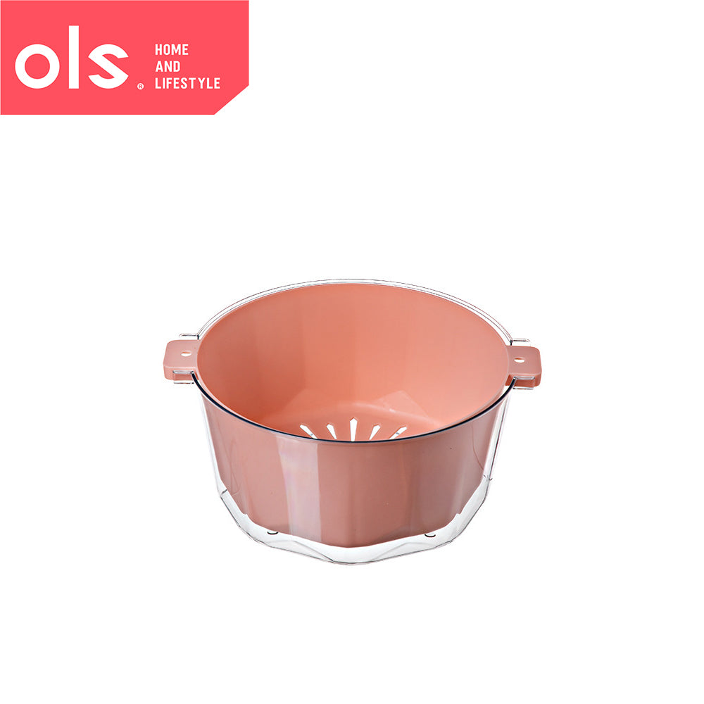 Japanese Style 2in1 Colander Vegetable Fruit Strainer PET Two-way Food Drainer Basket Minimalist