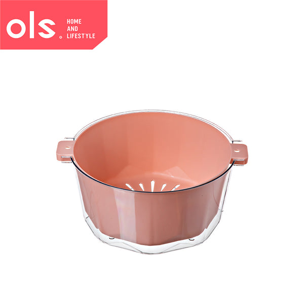 Japanese Style 2in1 Colander Vegetable Fruit Strainer PET Two-way Food Drainer Basket Minimalist