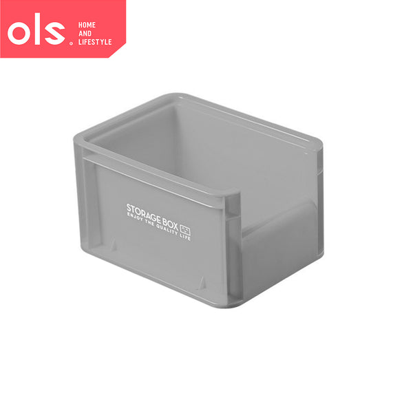 OLS Desktop Industrial Style Stacking Storage Box Sundries Snacks Cosmetics Finishing Box Solid Color Fruit Storage Basket