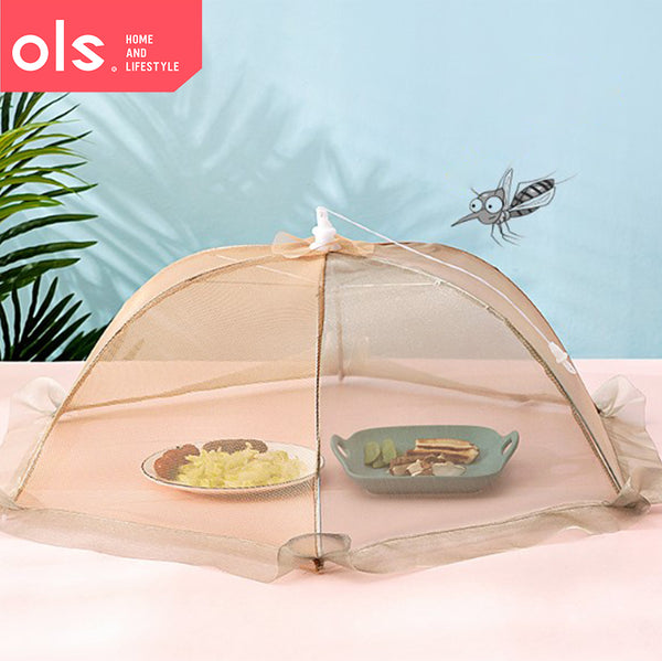 Foldable Food Protector Net Mesh Umbrella Anti-Fly Mosquito Meal Cover Table Mesh Food Cover