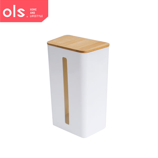 Multi-Function Tissue Box Wall Mounted Napkin Paper Boxes Tissue Holder Garbage Bag Dispenser