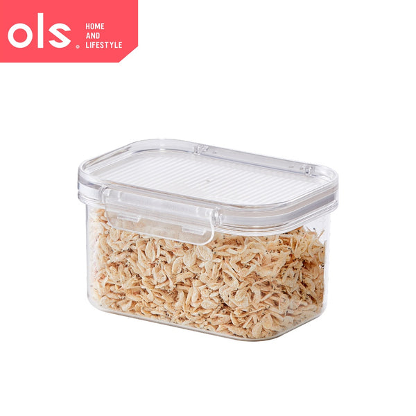 Dry Food Flour Container Airtight Cookies Pasta Candy Canister Transparent Jar PET Plastic