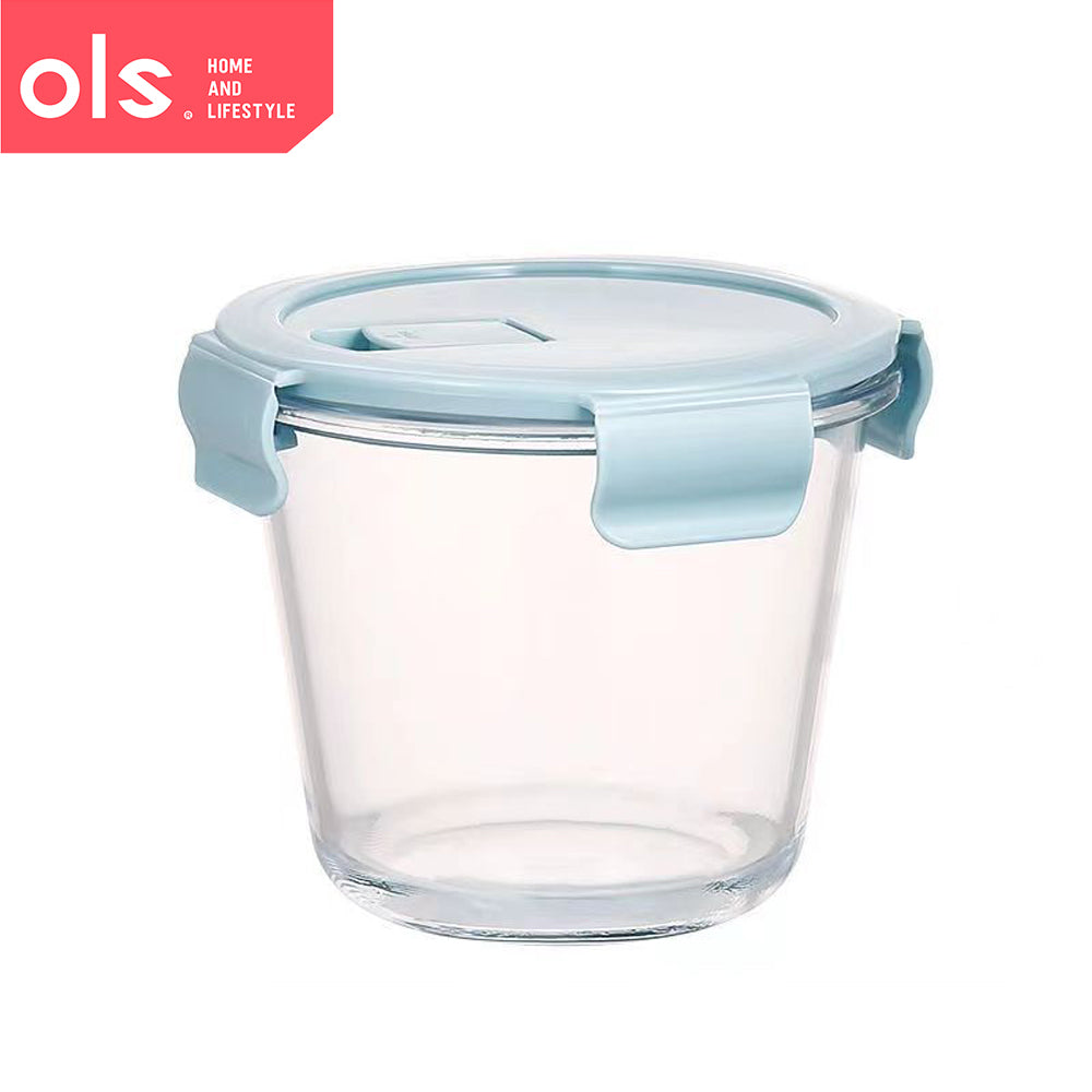 Borosilicate Glass Food Keeper Airtight Soup Bowl Leakproof Crisper Microwaveable Oven Safe Lunch Box Bento