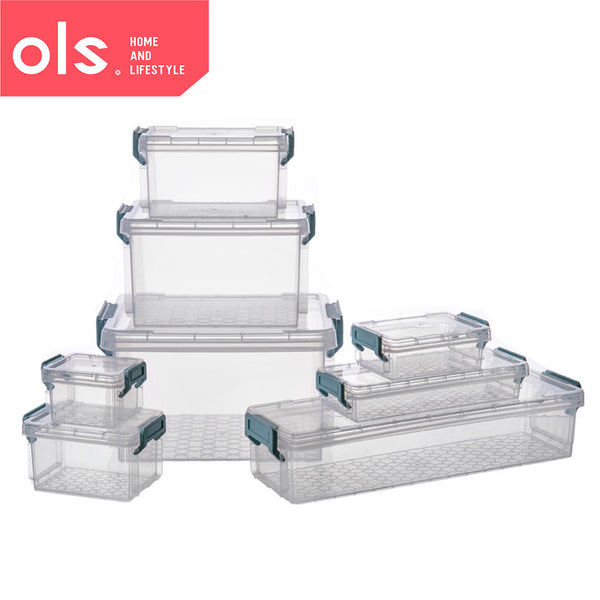 Set Plastic Organizer Storage Box Transparent Desk Makeup Medicine Drawer Organizer Storage Box