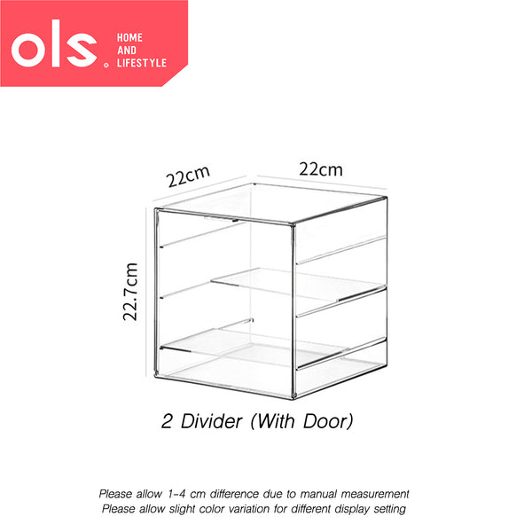 Multi-layer Transparent Garage Kit Storage Box Resin Kit Toy Figure Dust-proof Containers w/ Lid