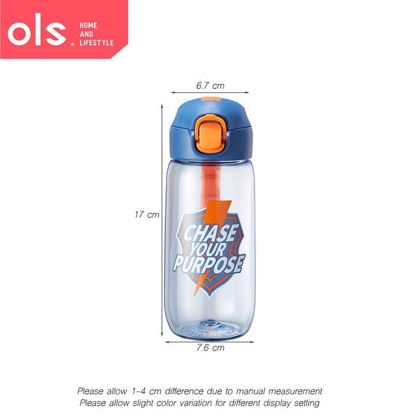 420ml Plastic Water Bottle Bullet Lid Men and Women Sports Water Portable Outdoor Fitness Travel Tumbler