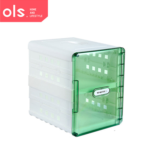 Foldable Transparent Door Shoe Storage Double Layer Anti-Dust Portable Shoe Box