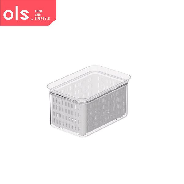 Refrigerator Organizer Drainer Bins Stackable Fridge Food Meat Vegetable Fresh Keeping Storage Box