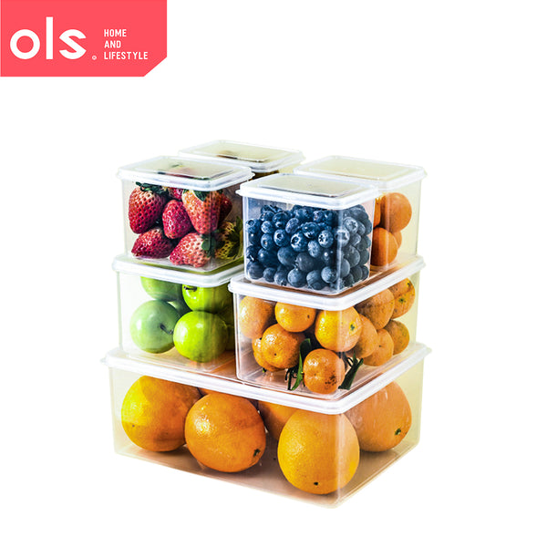 Transparent Food-Grade Refrigerator Vegetables Fruits Meat Storage Food Container Set