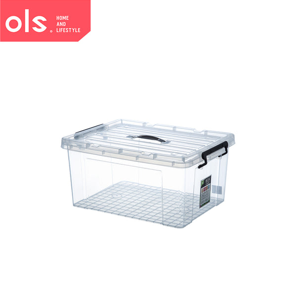 OLS Transparent Large Capacity Clothes Storage Thick Plastic Multipurpose Household Storage Box