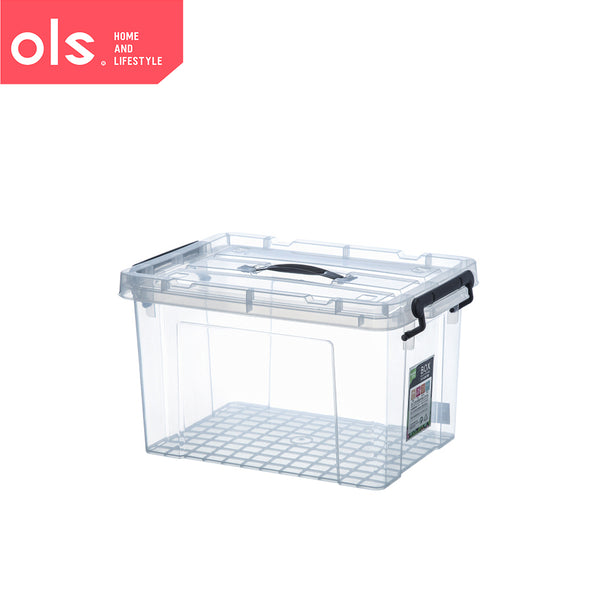 OLS Transparent Large Capacity Clothes Storage Thick Plastic Multipurpose Household Storage Box