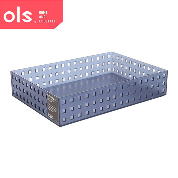 Plastic Storage Box Shelf Drawer Organizer Basket School Supply Office Kitchen Table Container