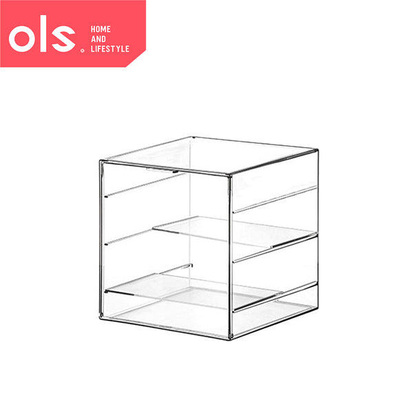 Multi-layer Transparent Garage Kit Storage Box Resin Kit Toy Figure Dust-proof Containers w/ Lid