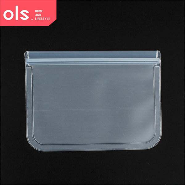 Reusable Translucent Refrigerator Thick Zipper Food Storage Bag Keep Food Fresh PEVA Bag