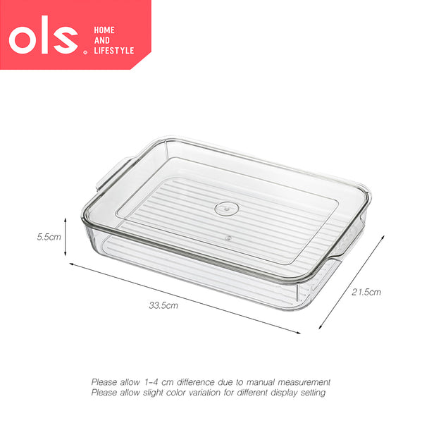 Transparent Fridge Storage Organizer With Lid Freezer Safe