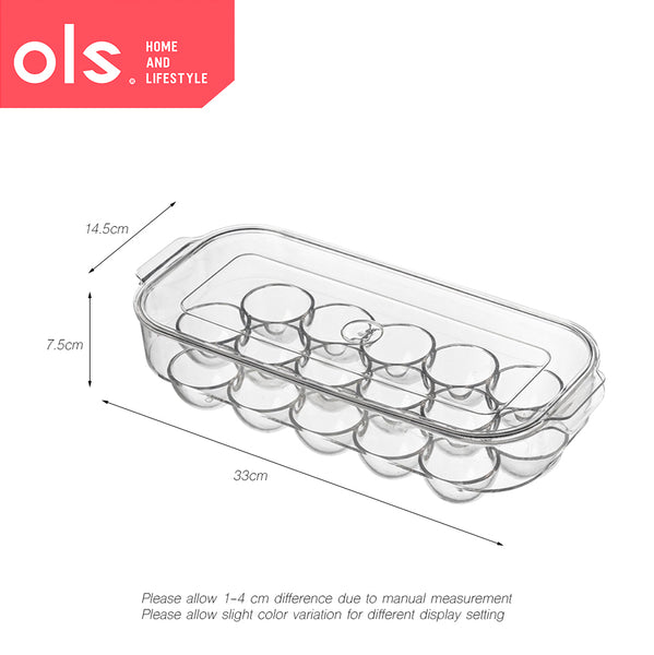 Transparent Fridge Storage Organizer With Lid Freezer Safe