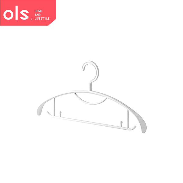 10pcs Minimalist Non-Slip Flexible Plastic Hook Wardrobe Clothes Hanger