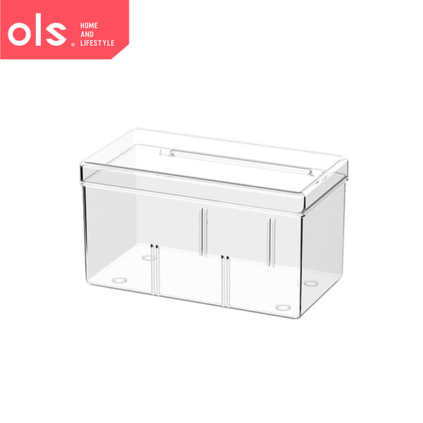 Transparent Multipurpose Storage Box Medicine Facemask Cosmetics Makeup Storage Organizer Box