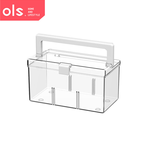 Transparent Multipurpose Storage Box Medicine Facemask Cosmetics Makeup Storage Organizer Box