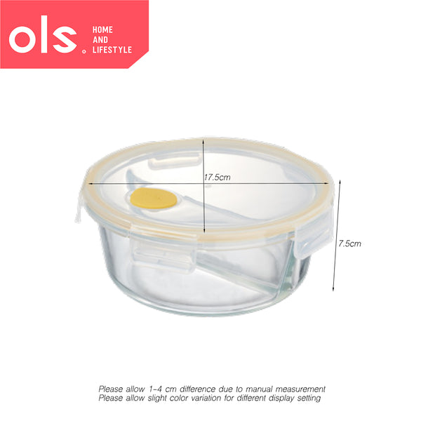 Borosilicate Glass Food Keeper Airtight Leakproof Crisper Microwaveable Oven Safe Lunch Box