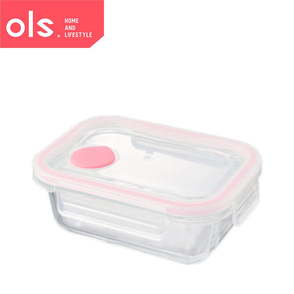 Borosilicate Glass Food Keeper Airtight Leakproof Crisper Microwaveable Oven Safe Lunch Box