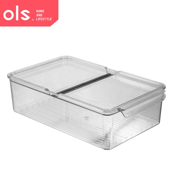 Refrigerator Organizer Kitchen Pantry Fridge Container Transparent Food Storage Organizers