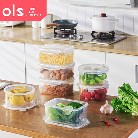 Transparent Food Keeper Airtight Leakproof Microwaveable Lunch Box