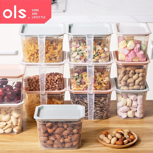 Transparent Refrigerator Beans Onion Nuts Storage Organizer PET Fresh Keeping Fridge Organizer