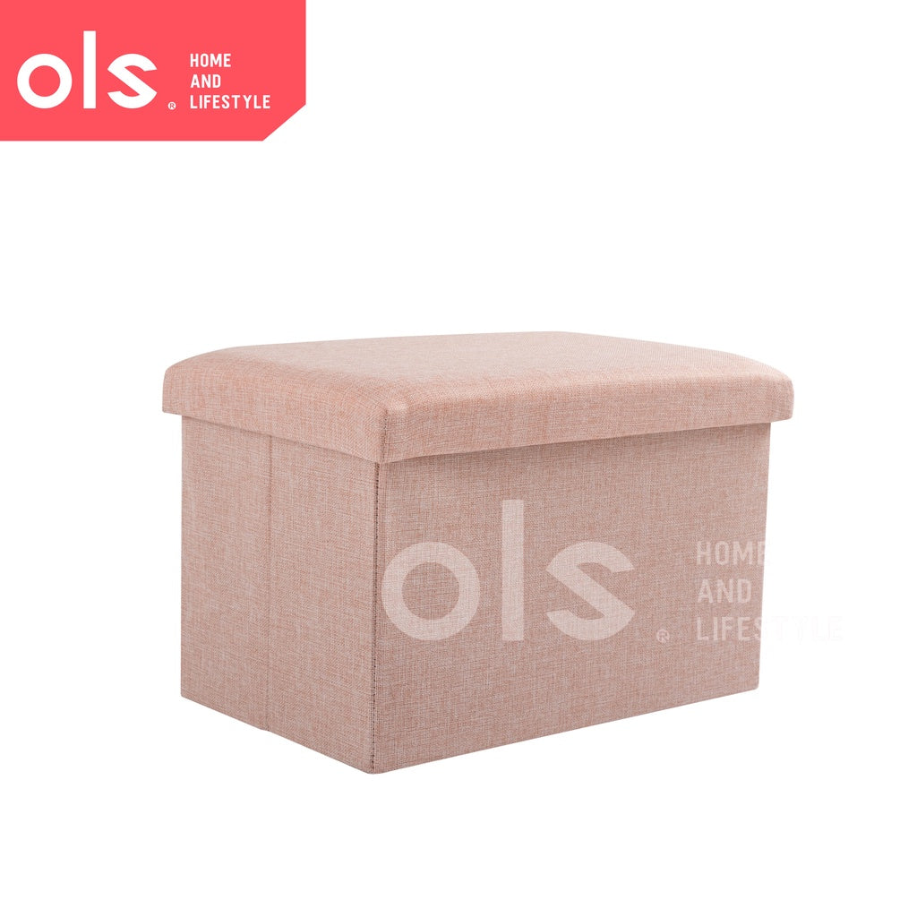 Storage Box Ottoman Foldable Chair Storage Stool 60x36x36 Footrest Seat Versatile Space Saving