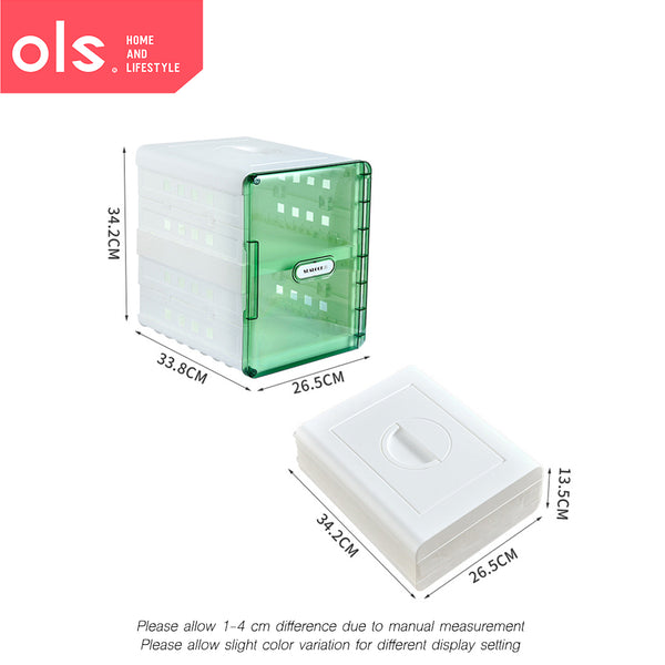 Foldable Transparent Door Shoe Storage Double Layer Anti-Dust Portable Shoe Box