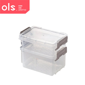 Set Plastic Organizer Storage Box Transparent Desk Makeup Medicine Drawer Organizer Storage Box