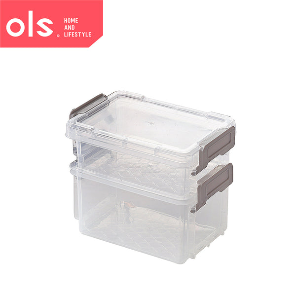 Set Plastic Organizer Storage Box Transparent Desk Makeup Medicine Drawer Organizer Storage Box