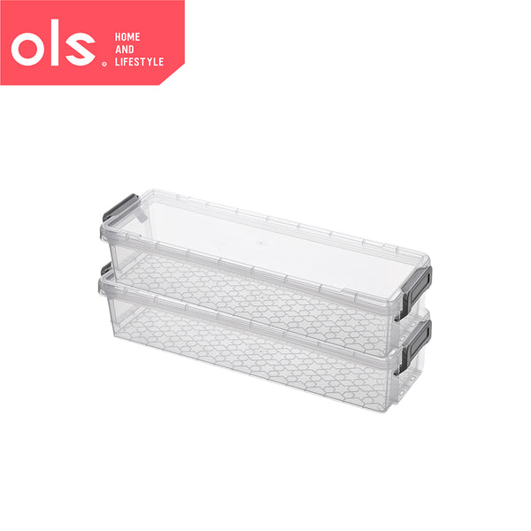 Set Plastic Organizer Storage Box Transparent Desk Makeup Medicine Drawer Organizer Storage Box