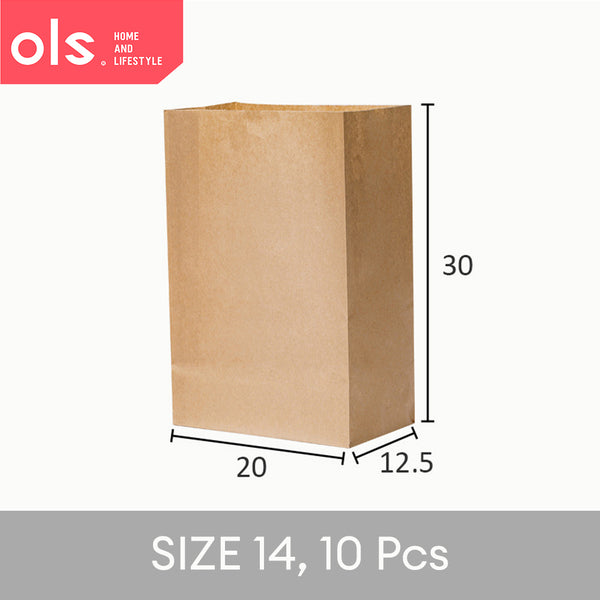 Refrigerator Kraft Paper Bag Pantry Vegetables Bread Oil-Poof Sub-Packaging Paper Storage Bag