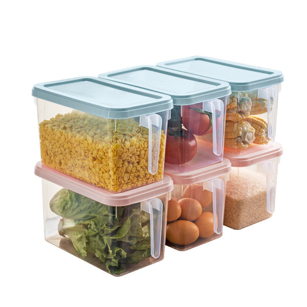 Transparent Refrigerator Beans Onion Nuts Storage Organizer PET Fresh Keeping Fridge Organizer